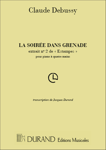 C. Debussy Soiree Dans Grenade 4 Ms (Estampes)&nbsp;&nbsp;Piano 4 hands&nbsp;&nbsp;