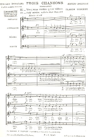 Yver vous n'estes qu'un villain&nbsp;&nbsp;pour choeur mixte a cappella&nbsp;&nbsp;partition (fr/en)