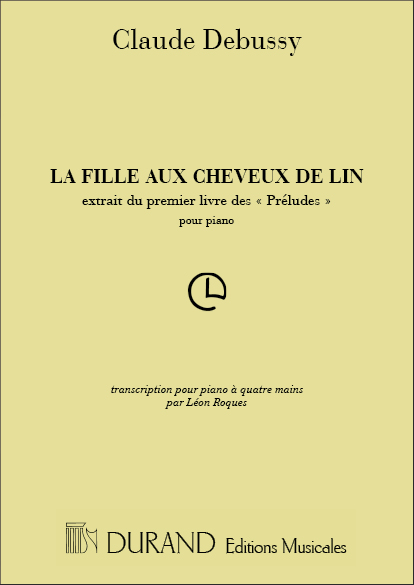 C. Debussy La Fille Aux Cheveux De Lin&nbsp;&nbsp;Piano 4 hands&nbsp;&nbsp;