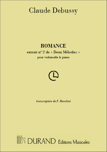 Romance (extrait no.2 de 'Deux Mélodies')&nbsp;&nbsp;pour violoncelle et piano&nbsp;&nbsp;