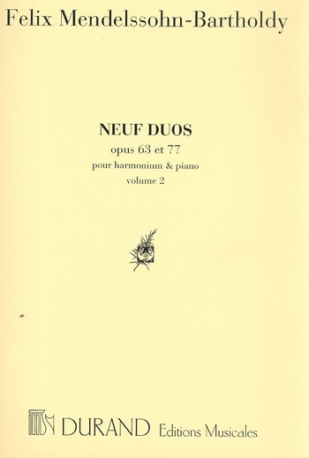 9 Duos op.63 et op.77 vol.2 (nos.7-9)  pour piano et harmonium  parties