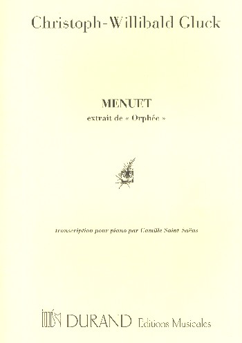 Menuet  d'Orphée&nbsp;&nbsp;pour piano&nbsp;&nbsp;