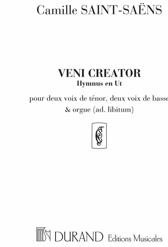 Veni creator&nbsp;&nbsp;pour2 voix de ténor, 2 voix de basse et orgue ad lib.&nbsp;&nbsp;
