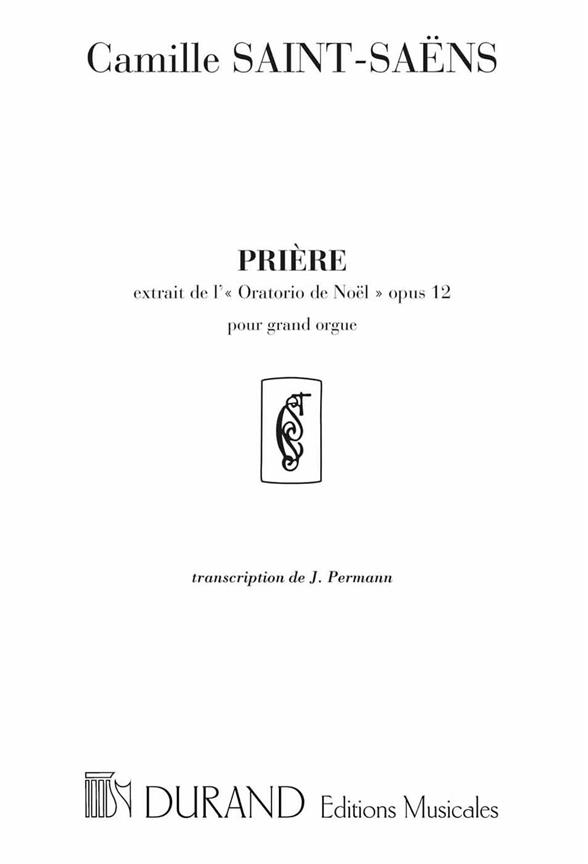 C. Saint Saens Priere De L'Oratorio Orgue&nbsp;&nbsp;Organ&nbsp;&nbsp;
