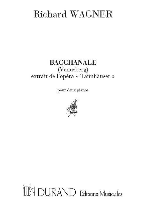 Wagner  Tannhauser Bacch.2 Pianos&nbsp;&nbsp;Piano&nbsp;&nbsp;