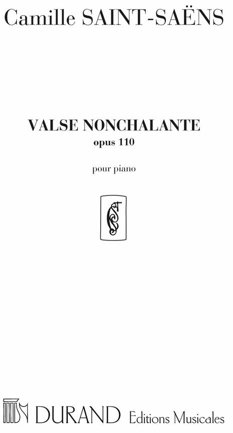 Valse nonchalante op.110&nbsp;&nbsp;pour piano&nbsp;&nbsp;