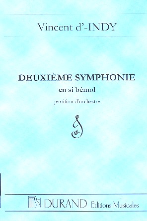 Symphonie en si bémol no.2 pour orchestra  partition  