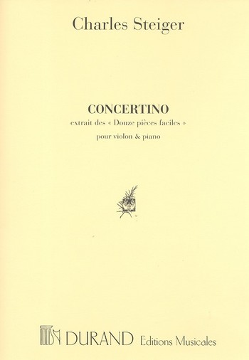 Concertino  pour violon et piano  