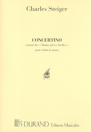 Concertino&nbsp;&nbsp;pour violon et piano&nbsp;&nbsp;