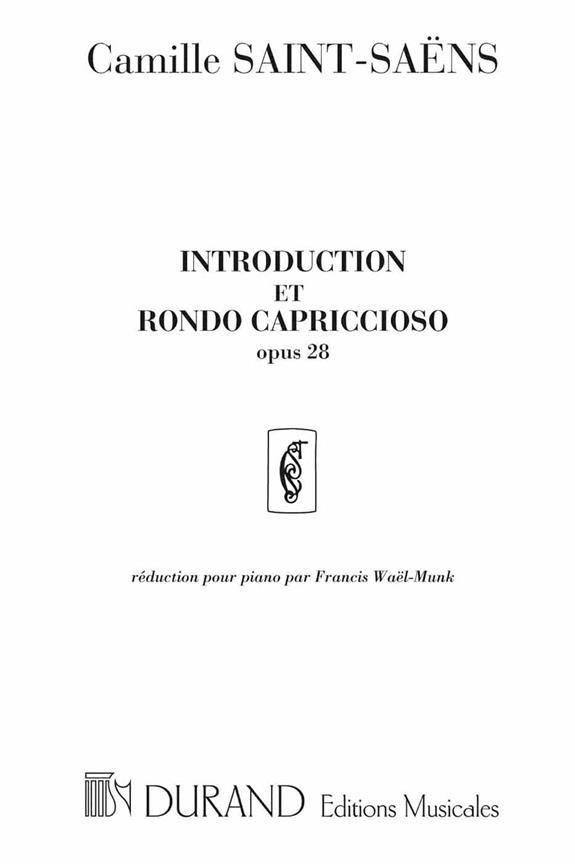 Introduction et Rondo Capriccioso op.28&nbsp;&nbsp;pour piano&nbsp;&nbsp;
