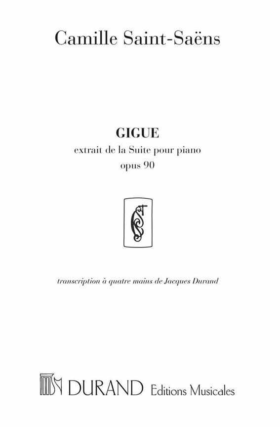 C. Saint-Saens Gigue De La Suite 4 Ms&nbsp;&nbsp;Piano 4 hands&nbsp;&nbsp;