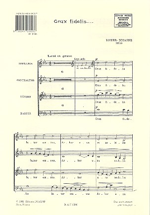 Crux fidelis  pour choer mixte  partition