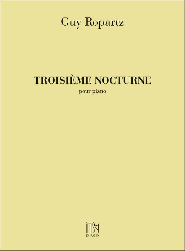 Ropartz  Nocturne N 3 Piano&nbsp;&nbsp;Piano&nbsp;&nbsp;