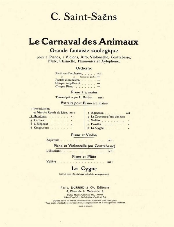 C. Saint-Saens Hemiones Piano&nbsp;&nbsp;Piano&nbsp;&nbsp;