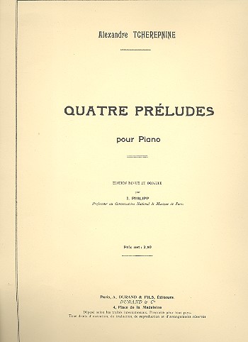 4 Préludes   pour piano  