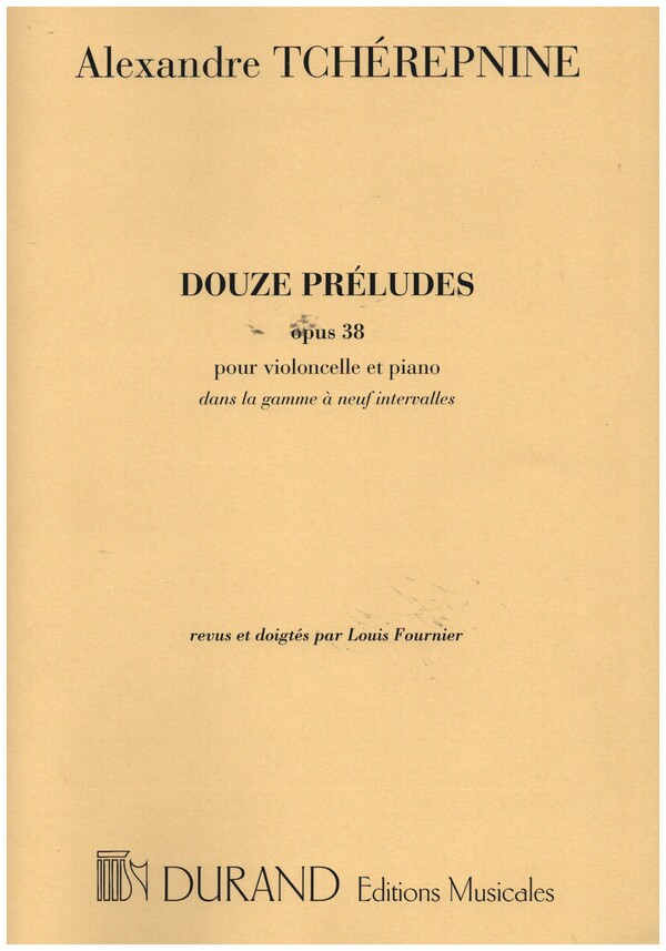 12 Preludes op.38  pour violoncello et piano  
