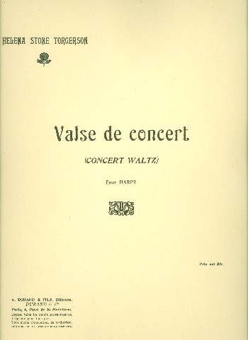 Valse de concert&nbsp;&nbsp;pour harpe&nbsp;&nbsp;