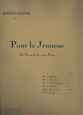 Pays lointain   pour piano  