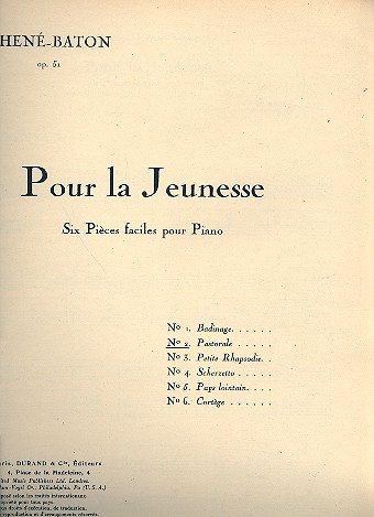 Pastorale   pour piano  