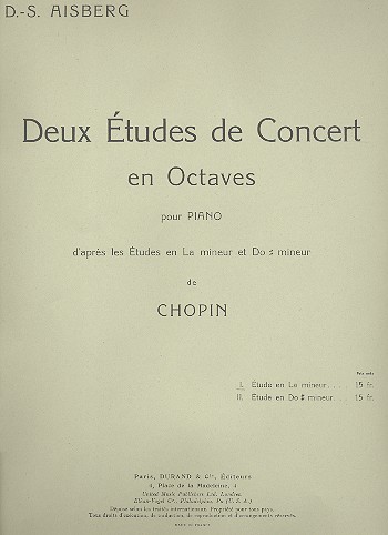 Étude de concert en octaves en la mineur&nbsp;&nbsp;no.1 pour piano&nbsp;&nbsp;