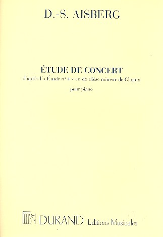Etude de concert d'après l'étude no.4&nbsp;&nbsp;de Chopin pour piano&nbsp;&nbsp;