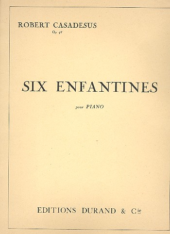 6 Enfantines op.48  pour piano  