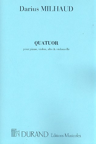 Quatuor op.417 pour violon, alto,&nbsp;&nbsp;violoncelle et piano&nbsp;&nbsp;parties