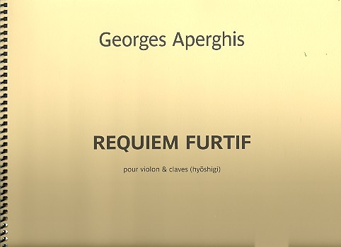 Requiem Furtif  pour violon et claves (hyohigi)  parties