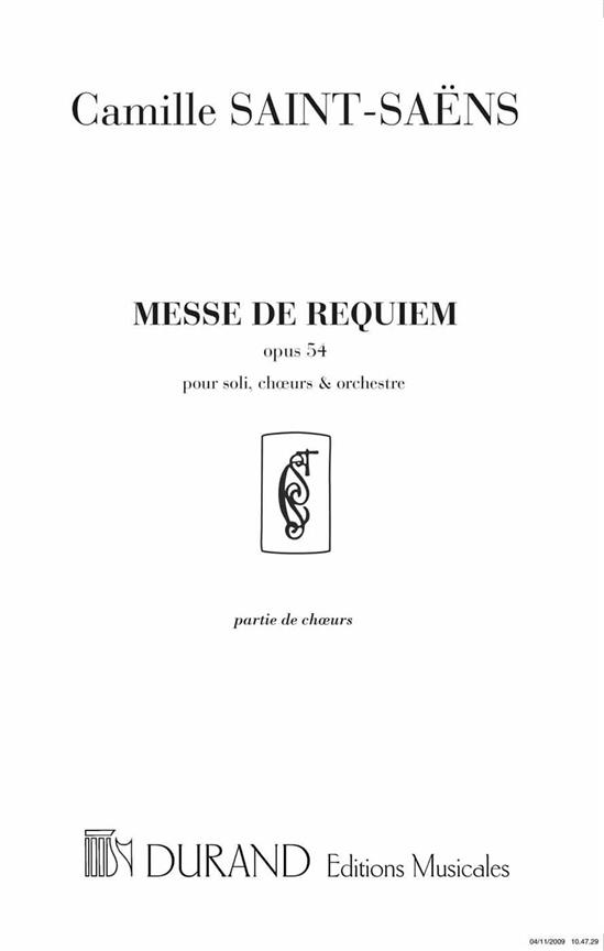 C. Saint Saens Messe De Requiem Pour Soli Choeur Et Orchestre&nbsp;&nbsp;Coro&nbsp;&nbsp;