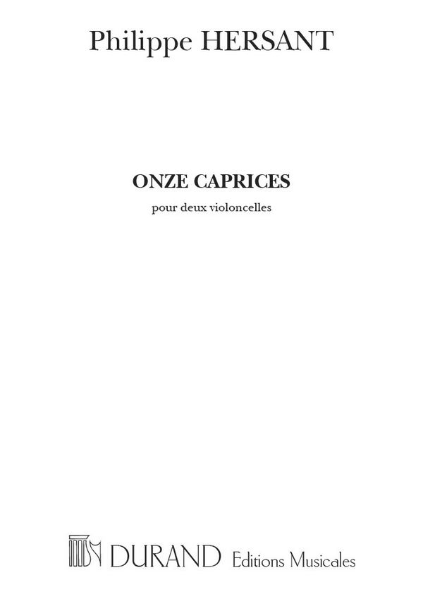 P. Hersant Onze Caprices&nbsp;&nbsp;2 or more Violoncelli&nbsp;&nbsp;