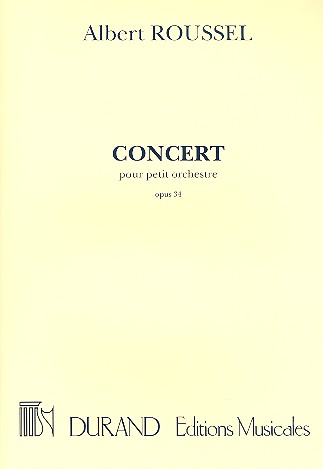 Concert op.34  pour petit orchestre  partition