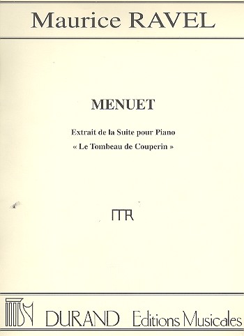 Menuet du LeTombeau de Couperin&nbsp;&nbsp;pour piano&nbsp;&nbsp;