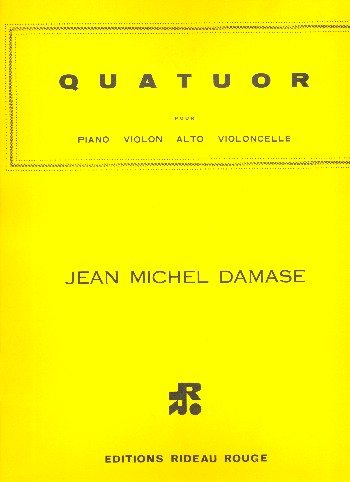 Quatuor&nbsp;&nbsp;pour violon, alto, violoncelle et piano&nbsp;&nbsp;partition et parties