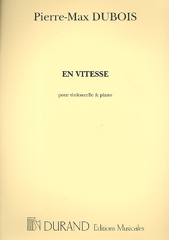 En Vitesse  pour violoncelle et piano  