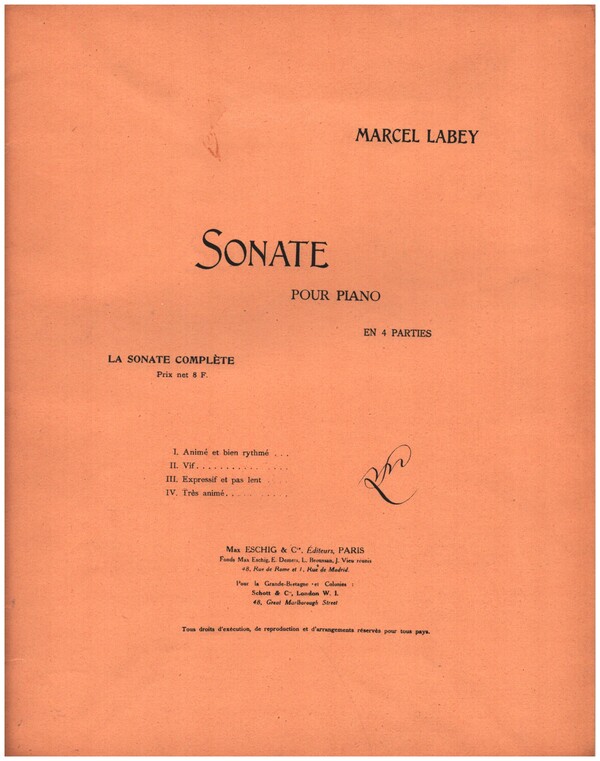 Sonate&nbsp;&nbsp;pour piano&nbsp;&nbsp;