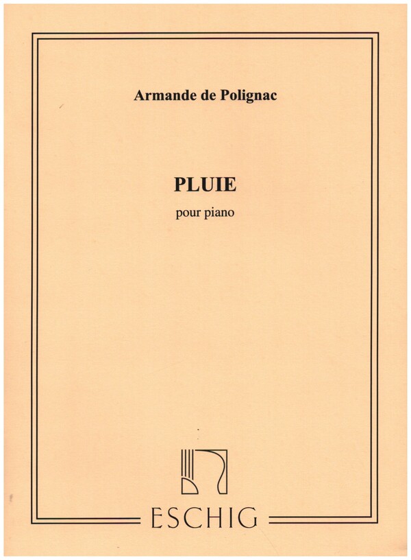 Pluie&nbsp;&nbsp;pour piano&nbsp;&nbsp;