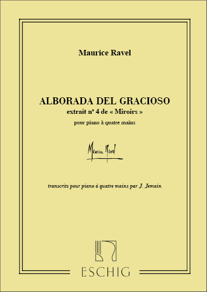 Alborada del gracioso  pour piano a 4 mains  