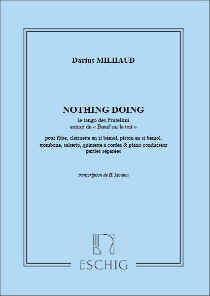 D. Milhaud Tango Fratellini&nbsp;&nbsp;Chamber music&nbsp;&nbsp;