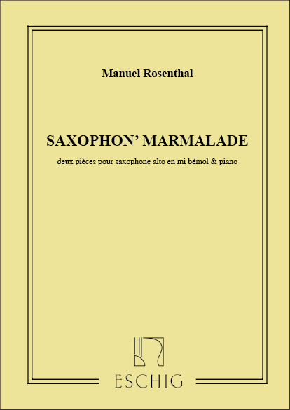Rosenthal Saxophon'Marmalade Saxophone Eb-Piano&nbsp;&nbsp;Saxofono E Pianoforte E/O Altri Stru&nbsp;&nbsp;