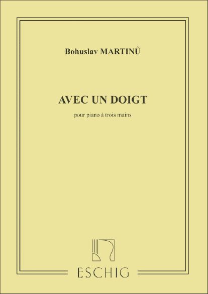 Avec un doigt&nbsp;&nbsp;pour piano a 3 mains&nbsp;&nbsp;