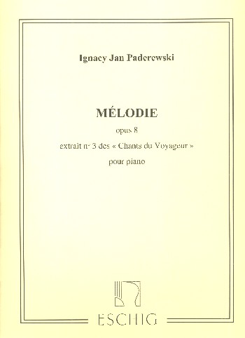 Mélodie op.8  pour piano  