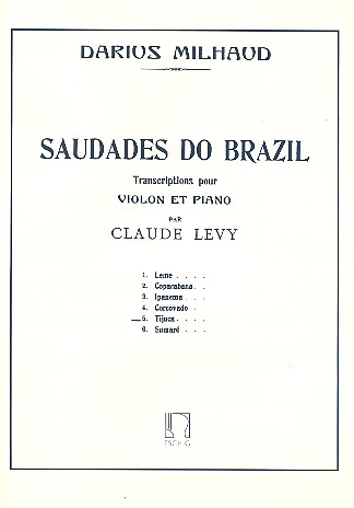 Tijuca&nbsp;&nbsp;pour violon et piano&nbsp;&nbsp;