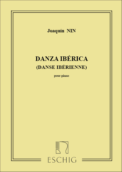 Danza Ibèrica (Danse Iberienne)  pour piano  