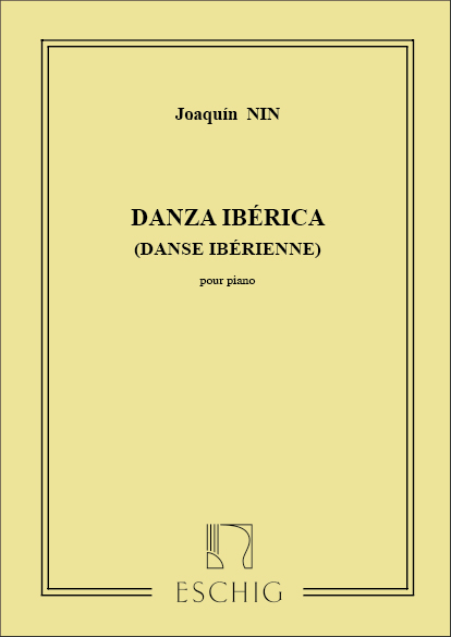 Danza Ibèrica (Danse Iberienne)&nbsp;&nbsp;pour piano&nbsp;&nbsp;