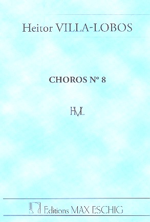Choros no.8  pour orchestre  partition miniature