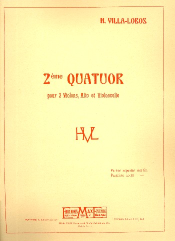 Quatuor no.2  pour quatuor a cordes  parties