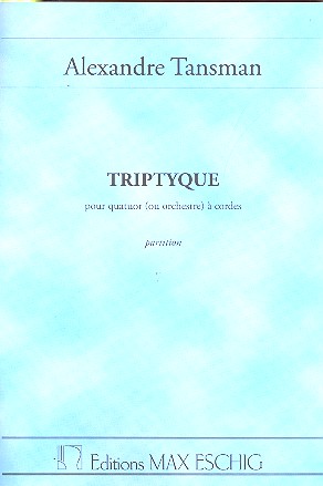 Triptyque&nbsp;&nbsp;pour quatuor (orchestre) à cordes&nbsp;&nbsp;partition de poche