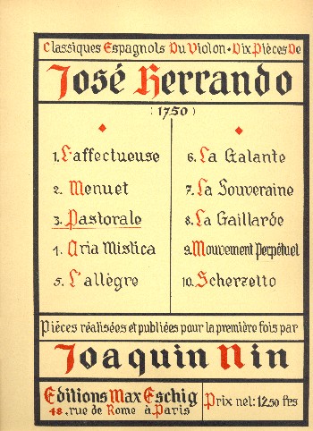 Pastorale&nbsp;&nbsp;pour violon et piano&nbsp;&nbsp;