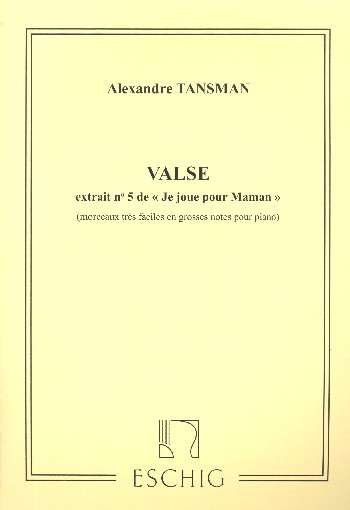 Valse&nbsp;&nbsp;pour piano&nbsp;&nbsp;