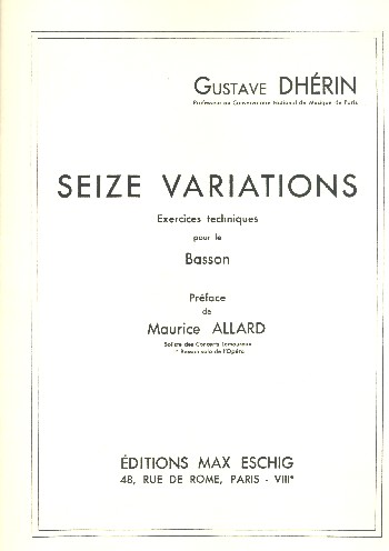 16 Variations  pour basson  
